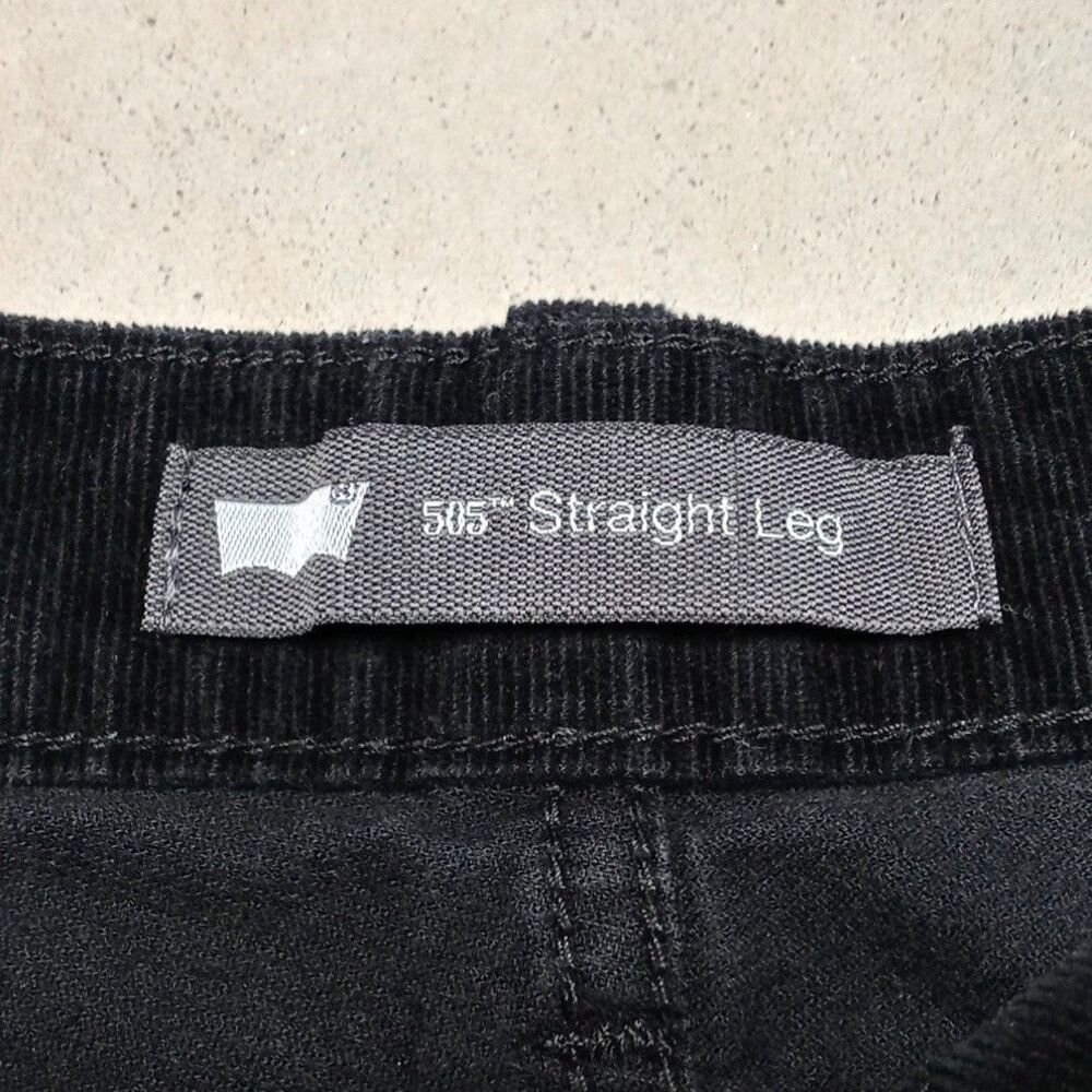 Levi's 505 Corduroy Pants Womens Size 12M (Fits 31x31) Stretch Straight Leg - Picture 7 of 12